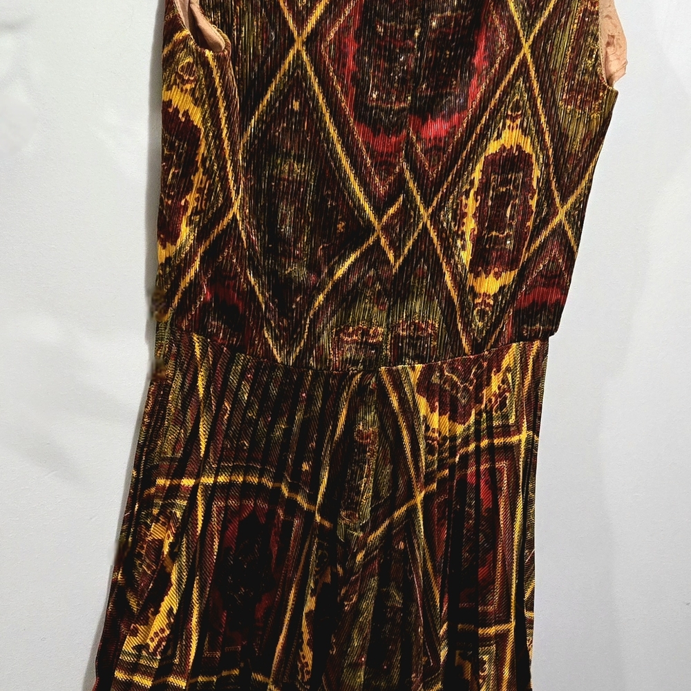 Colorful Geometric Patterned Dress